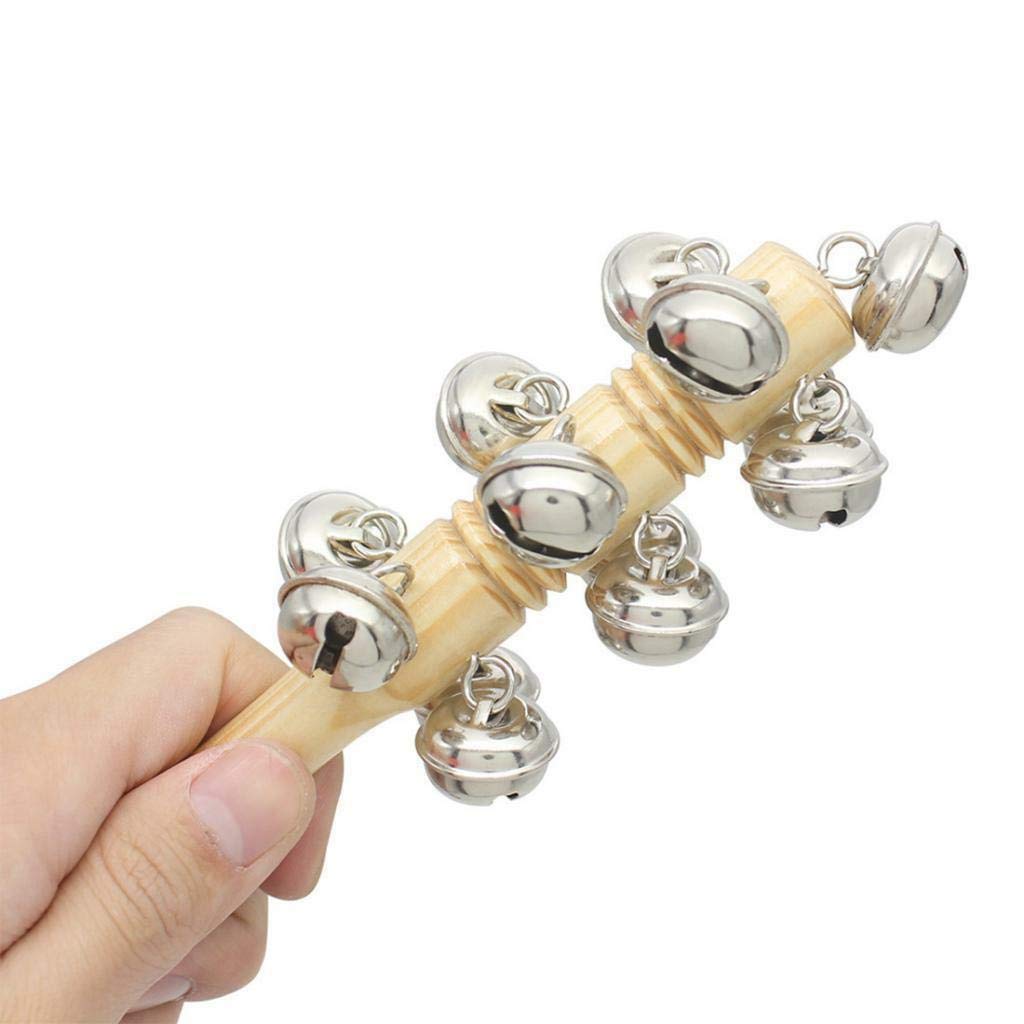 Hand Rhythm Stick Bells Practice Kids Musicality For Kids Early Education
