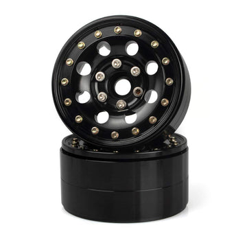 KYX Racing Aluminum Alloy 1.9'' Wheel Rims Upgrades Parts Accessories for RC Crawler Car Axial SCX10 II 90046 SCX10 III Capra UT
