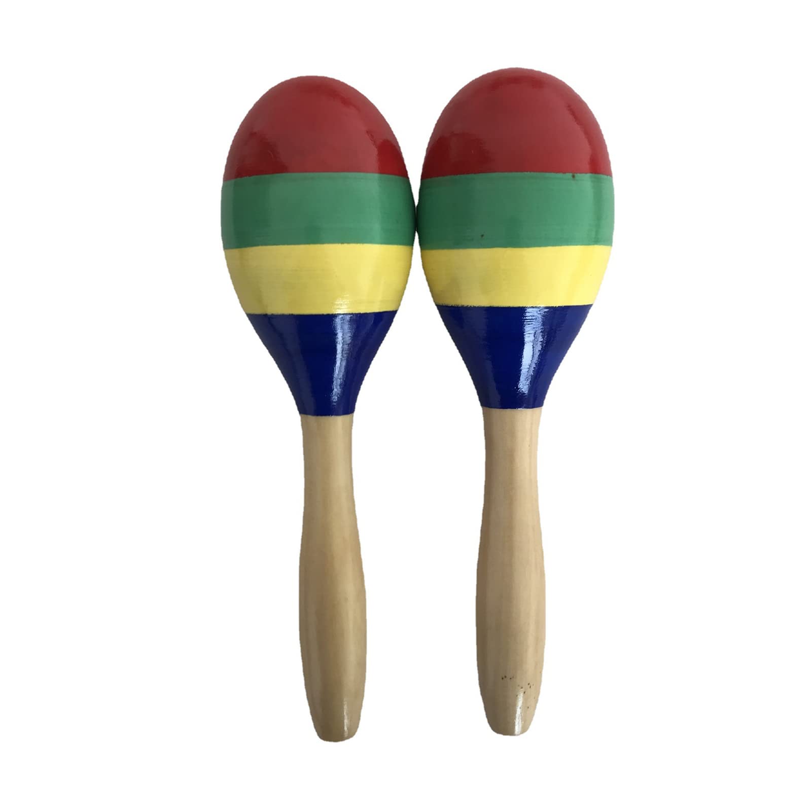 Excluzo 1 Pair Wooden Maracas Sand Rumba Shakers Rattles Sand Rcussion Instrument Musical Toy For Kid Children Par Games