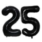 Goer Number 25 Balloons For 25Th Birthday Party Decorations,42 Inch Jumbo Foil Helium 52 Balloons For 52Nd Birthday Party Decoration (Black)