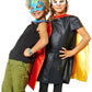 Nugeriaz Superhero Cape For Kids-Halloween Cape And Mask Cosplay Costumes Set For Kids (Double Sided Cape) (2Pcs Red)