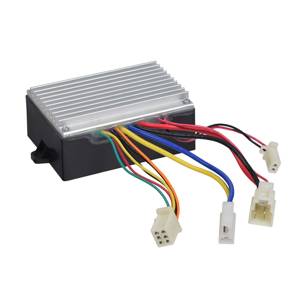 AlveyTech 36 Volt HB3650-TYD6A Controller for Razor Crazy Cart XL - Replacement Motor Speed Control Module with 6 Wire Throttle 