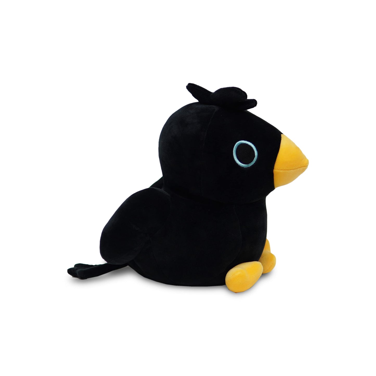 Avocatt Black Crow Plushie Toy - 10 Inches Stuffed Raven Animal Plush - Plushy And Squishy Raven With Soft Fabric And Stuffing -