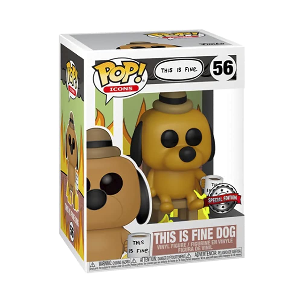 Funko This is Fine Dog Pop! Vinyl Figure - Entertainment Earth limited availability