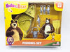 Masha And The Bear By Fratelli Playset(3 Inch Masha Series Bear Doll And Its Boat And Fishing Accessories)