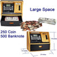LIKE Talking ATM Savings Bank, Digital Piggy Bank, ATM Money Coins Machine for Kids Birthday Gift (Golden/Black)