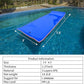 HOMEER Water Floating Pad, 11x5 FT Floating Mat 3-Layer Floating Foam Pad Lily Pad Floating Mat for Swimming Pool, Beach, Lake(B