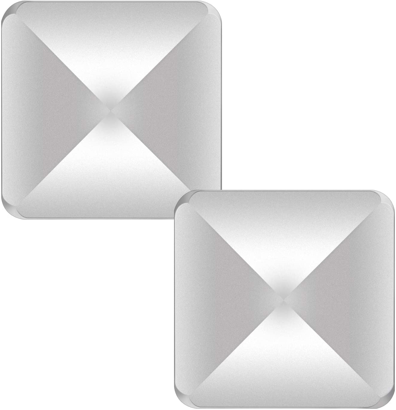 Desk Flip Spinning Toy, Desktop Spinning Toy Pocket Stress Relieve Toy, Metal Finger Decompression Toy Stress Relief Toy Office Rotary Decompression Toy,2 Pack (Silver)