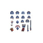 Games Workshop Ultramarines Upgrades Tabletop & Miniature Gaming  Black - Upgrades  nutrition productal Game Pieces  mature-themed  Sprue(s) of Ultramarines Upgrade Components