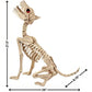 Seasons USA Crazy Bonez Animated Howling Skeleton Wolf, Off-white, Plastic, Standard Size, Model 9044148