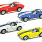Kinsmart 1/32 Scale Diecast Pullback Action 1965 Shelby Cobra 427 S/c Set of 4 Colors