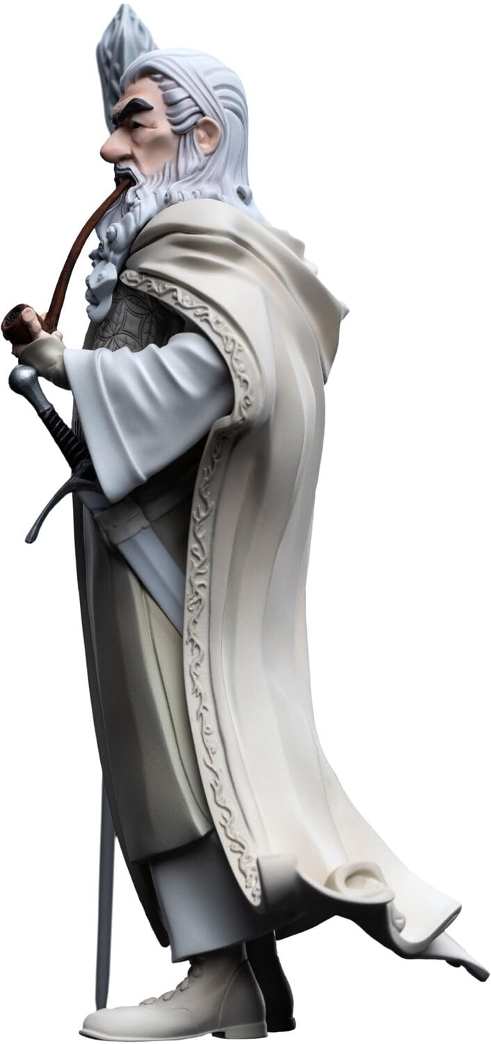 Weta Workshop Mini Epics Gandalf The White - The Lord of The Rings Trilogy Figure, White Collectible, AE Exclusive