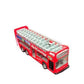 KinsFun Die Cast Metal 6" NYC Red Double Decker Bus Pull Back Toy