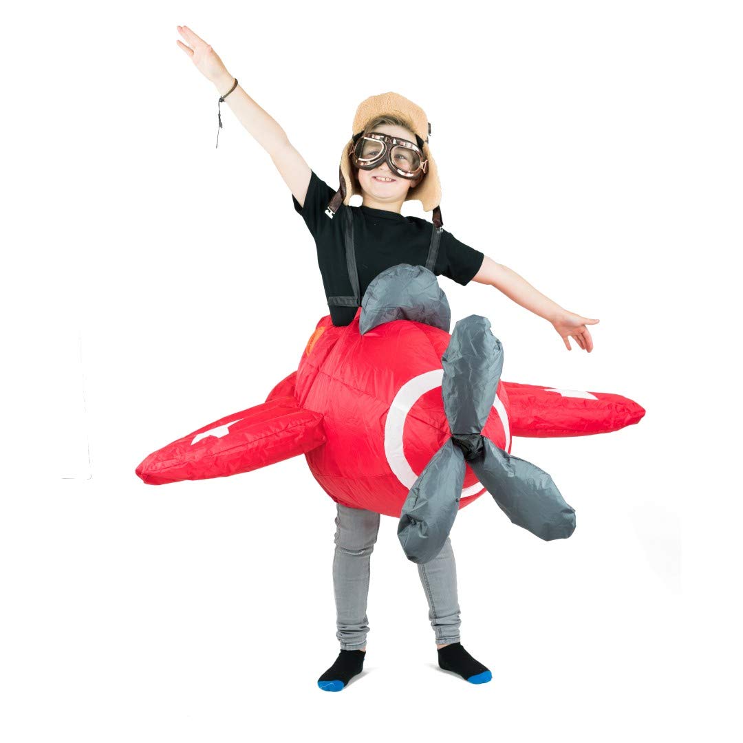 Bodysocks Red Airplane Inflatable Costume For Kids (Age 6+)