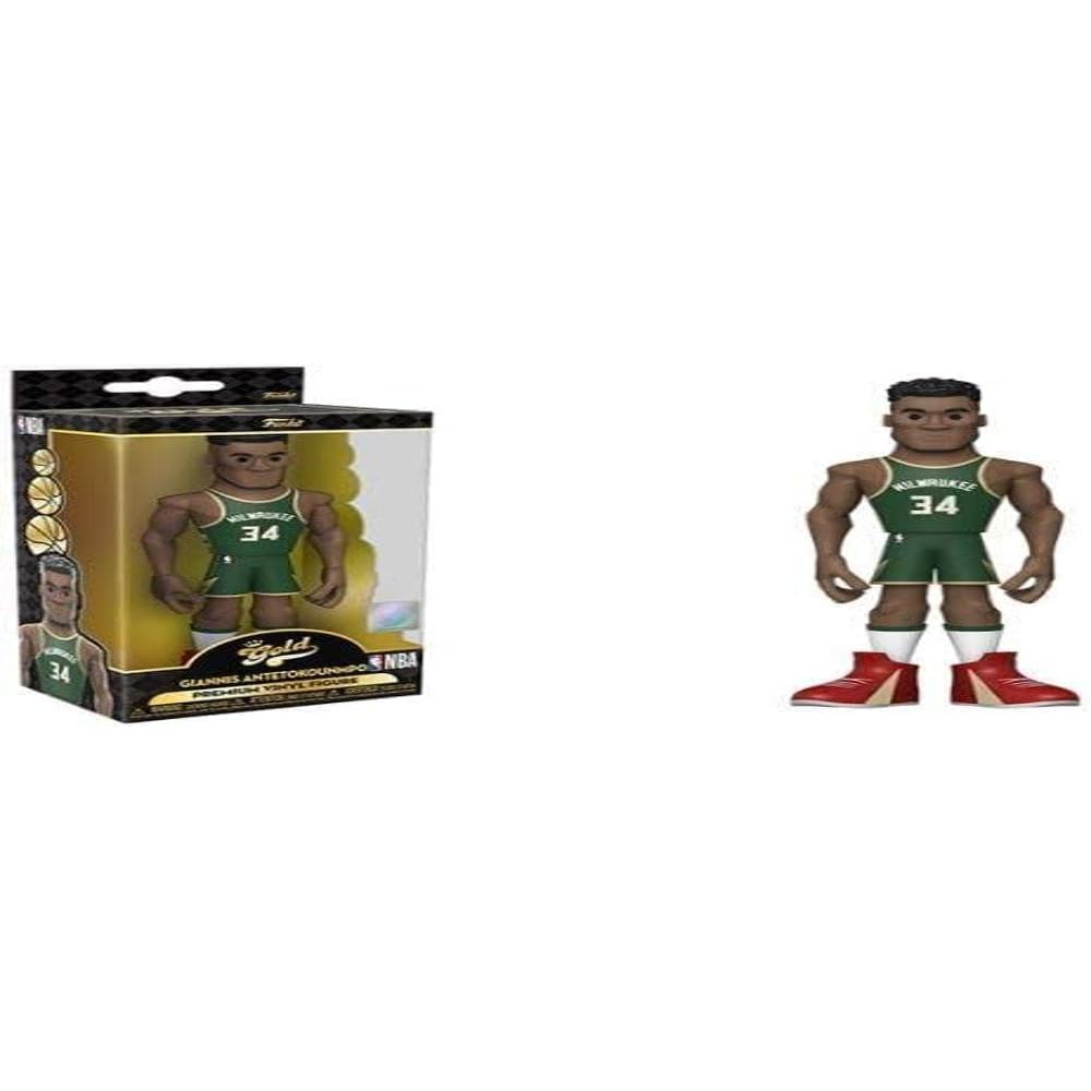 Funko Pop! Gold NBA Giannis Antetokounmpo 5" Vinyl Figure with Chase - Multicolor, Model 57293
