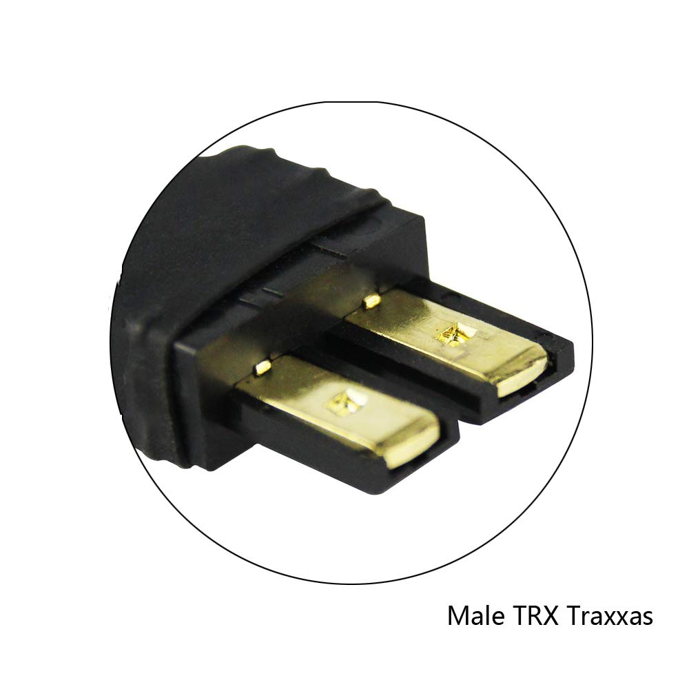 FLY RC 4PCS XT60 Female Plugs RC Battery Charger Adapter Connector Compatible with Slash/Rustler/Stampede/Bandit/E Revo RC Cars