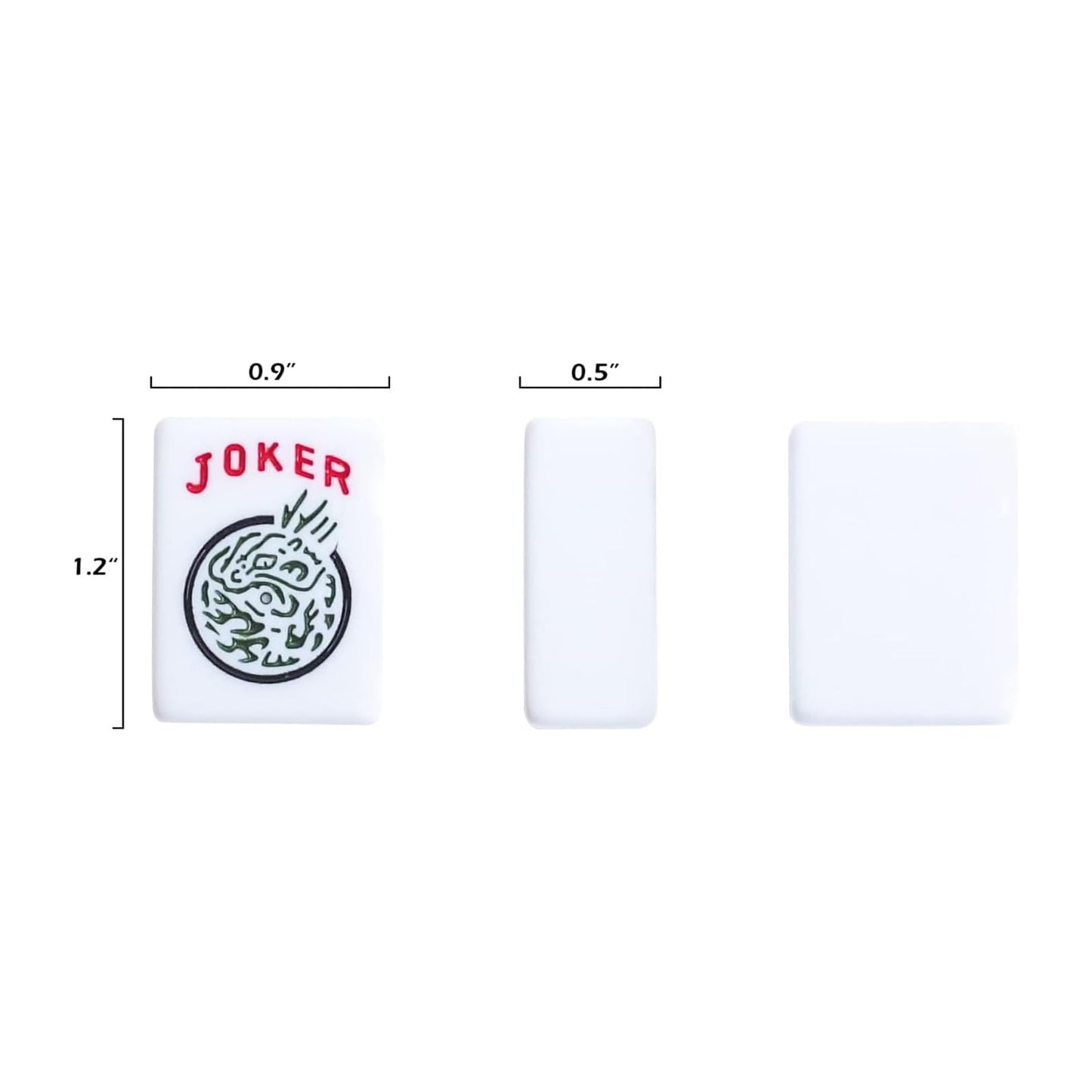 GUSTARIA Set of American Mahjong Tiles  166 American Mah Jongg Tiles with White Color(1.2  Tiles Only Set)