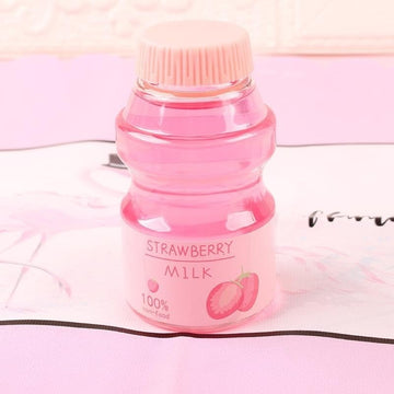 Flipnex Clear Strawberry Jelly Slime - Fluffy, Stretchy, Crunchy Bubble Slime - Soft Putty Stress Relief Toy - Party Favors - Su