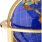 Unique Art 36-Inch By 13-Inch Floor Standing Blue Lapis Gemstone World Globe Gold Tripod