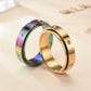Fekang Anxiety Rings Fidget Rings For Women Stress Relief Spinner Rings For Teen Girls Stress Rings 4Pcs 6Mm Titanium Steel Rings Size 5-12 (5, 6Mm Spinner Rings 4Pcs/6 Cz Stones)