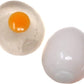 The Dreidel Company Easter Sticky Egg Splat, Gooey, Flexible, and Durable Squishy Toys (Clear & White Variety, 12-Pack)
