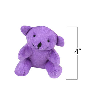 Artcreativity Neon Color Plush Bear, Set Of 12, Mini Stuffed Animals For Kids, Assorted Neon Colors, Cute And Cuddly Colored Bears For Nursery Décor, Birthday Party Favors, And Fun Play