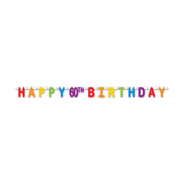 Happy  60Th  Birthday Streamer