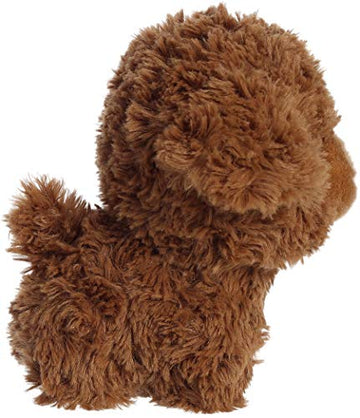 Aurora® Playful Teddy Pets™ Poodle Stuffed Animal - Unique Design - Endless Play - Brown 6.5 Inches
