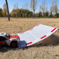 YSKMLOLP RC Car Jump Ramp - Stunt Playset for 1/5 to 1/16 Scale Cars, Stainless Steel, 50x60x20cm