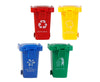 Aiting Kids Push Toy Vehicles Garbage Truck'S Trash Cans Toys Mini Curbside Vehicle Garbage Bin