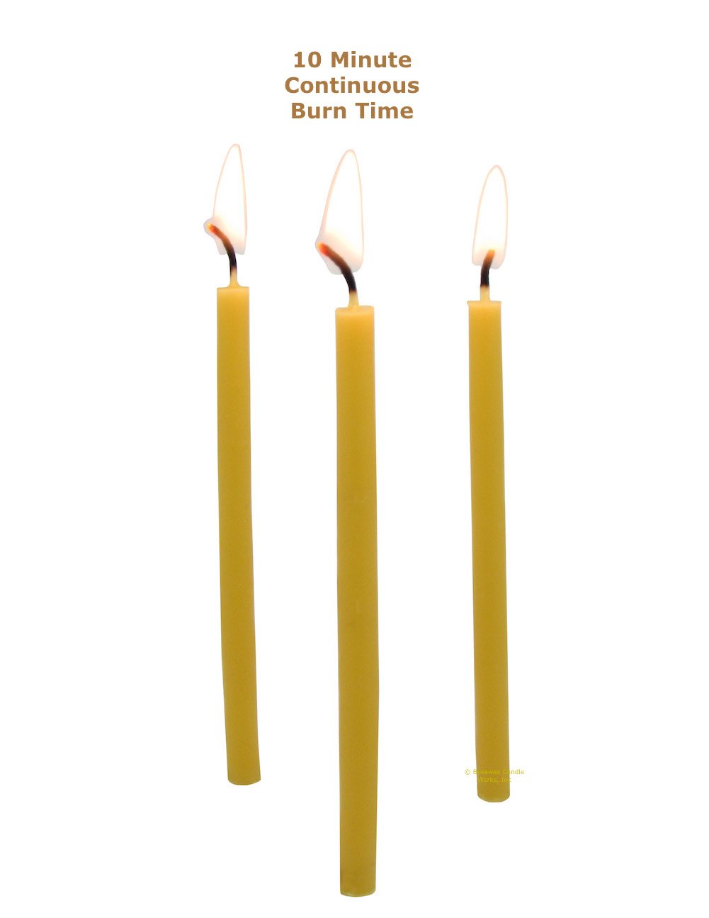 Beeswax Candle Works, 5-Inch Birthday Candles (Pack of 24) 100% USA Beeswax