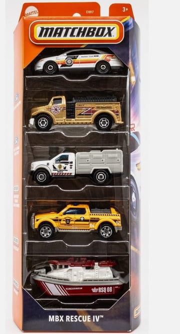 Matchbox MBX Rescue IV 5pack