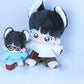 niannyyhouse Loose Solid Hoodie Jeans Glasses Tall Leather Shoes 10cm 15cm 20cm Plush Doll Clothes Soft Stuffed Plush Toy Dress