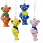 Grateful Dead Dancing Bears Ornaments, 4-Pack