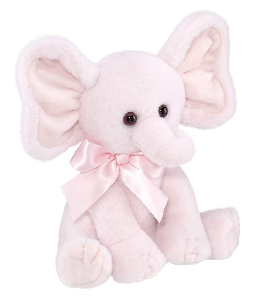 Bearington Baby Pinky The Elephant Plush, 12 Inch Elephant Stuffed Animal