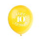 Happy 10Th Birthday Latex Balloons - 12' | Assorted Colors | 8 Pcs
