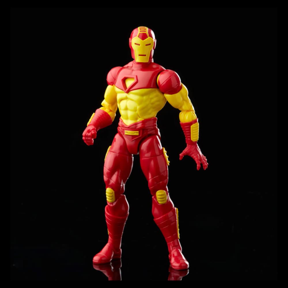 Hasbro Marvel Legends Retro Iron Man 6-inch Action Figure - Red, Plastic, War Machine Model