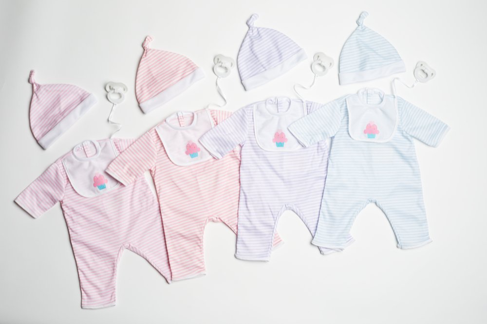 Jc Toys | Berenguer Boutique | Baby Doll Outfit | Pink Stipe Romber | Ages 2+ | Fits Dolls 17'- 20'