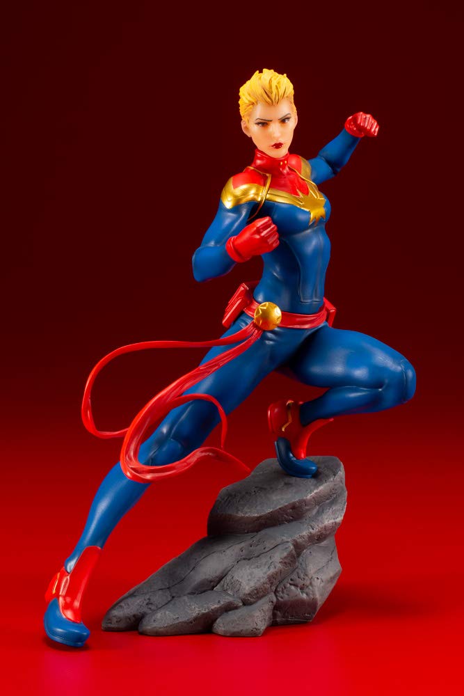 Kotobukiya Marvel Comics Avengers Series Captain Marvel Artfx+ Statue, Multicolor, Standard