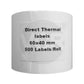 Vcr 2.5 X 1.5 Direct Thermal Barcode Label Sticker - 2.5 X 1.5 Inches - 60Mm X 40Mm - 500 Labels Per Roll - Pack Of 3 Rolls - Wh