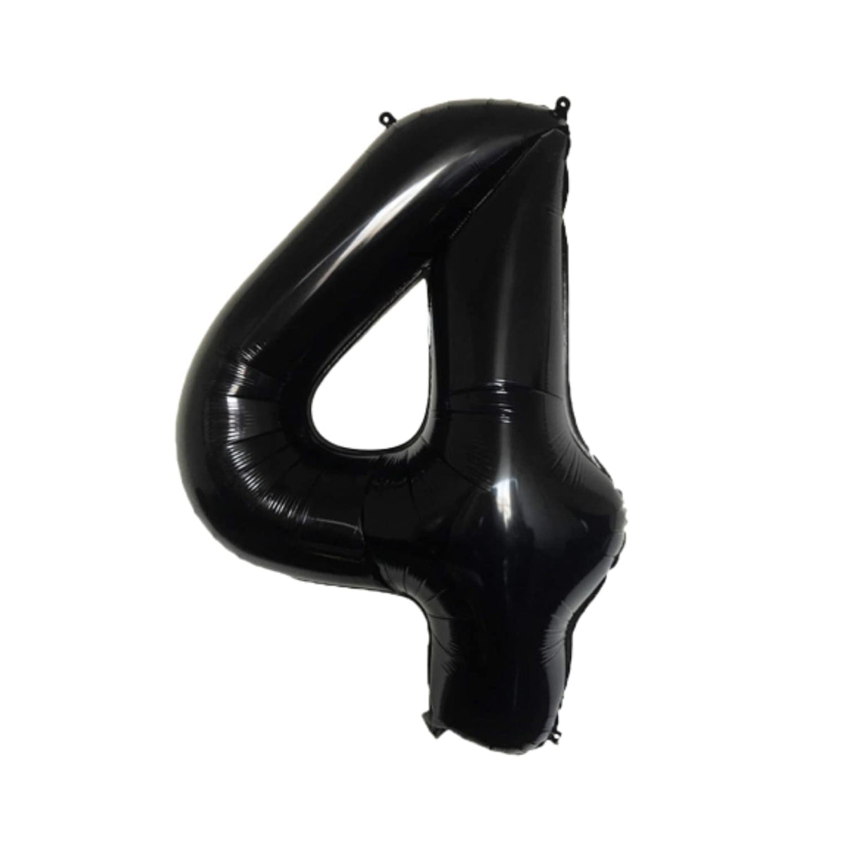 Party Decorz 4 Number Black Foil Balloon/Four Number Black Big Size Foil Balloon (32 Inch,1pcs) For Birthday,Anniversary, Surpri