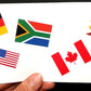 40 Removable Stickers: Israeli Flag, Israel Party Favors, Decals