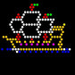 Illumipeg Things That Go Refill Templates For Lite Brite Cube, Flat-Screen, And Four Share (10 Sheets, 7X7)