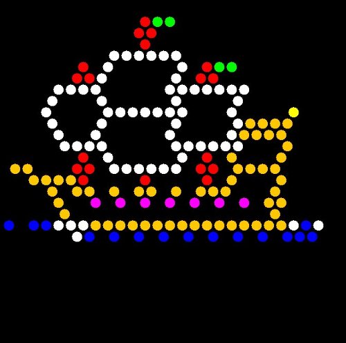 Illumipeg Things That Go Refill Templates For Lite Brite Cube, Flat-Screen, And Four Share (10 Sheets, 7X7)