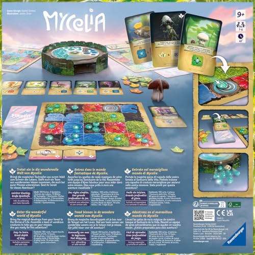 Ravensburger Mycelia Deck-Building Game - Enthralling Puzzle For Mind Teaser Enthusiasts | Ideal Gift For Kids, Teens, And Adults | Magical Mushroom Theme | Great For Solo And Group Play