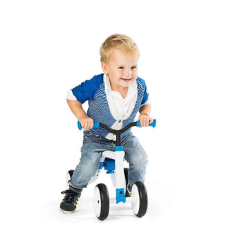 Chillafish Quadie: Stable 4-Wheel “Grow-With-Me” Ride-On, 3 Seat Positions With Cookie Storage In The Seat, Silent Non-Marking Wheels And Customization Stickers, Ages 1-3, Pink