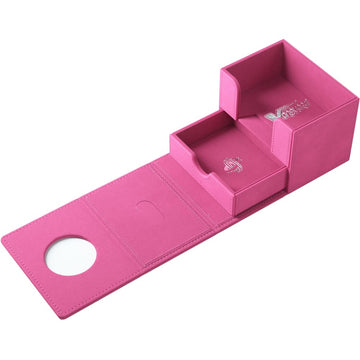 Gamegenic Cardfight!! Vanguard Nation'S Vault | Premium Deck Box | Holds Up To 50 Double-Sleeved Cards | Extra Drawer For Power Counters And Accessories | Lyrical Monasterio - Pink Color | Made
