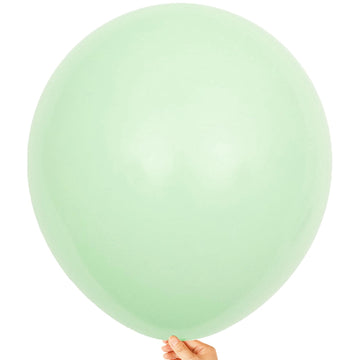 Kalor 18 Inch Pastel Green Balloons, 10Pcs Thick Latex Round Helium Balloons For Birthday Family Party Wedding Party Baby Shower Decoration Supplies