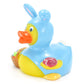 Easter Bunny Blue Rubber Duck Bath Toy | Weighted And Sealed | Safe For Children All Ages | 100'S Of Styles To Chose | Collect T