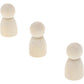 Bright Creations Wood Peg Dolls, Wooden Figures (1.1 Inch, 50-Pack)